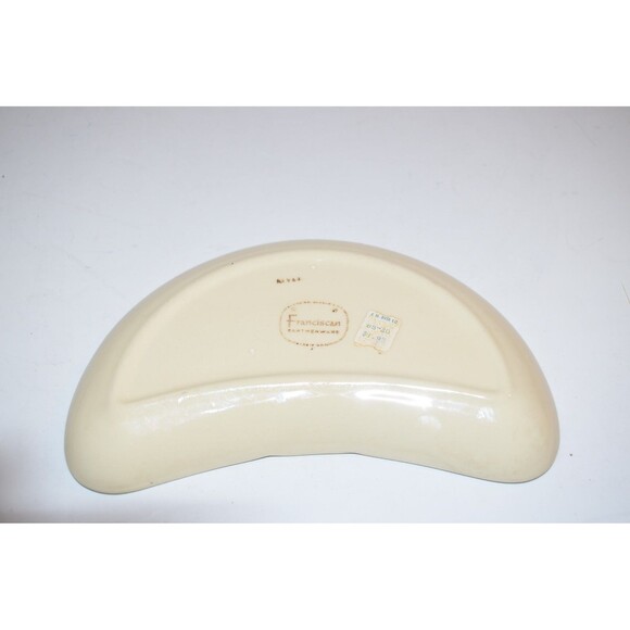Vtg Franciscan Desert Rose Crescent Bone Dish Side Plate Gladding McBean USA - Picture 4 of 6